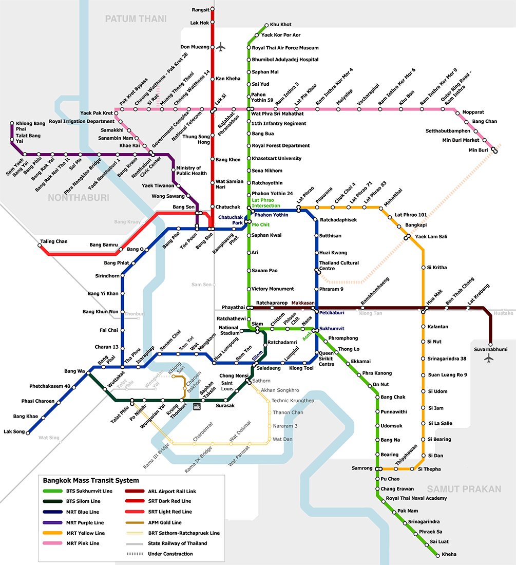 Bangkok metro map