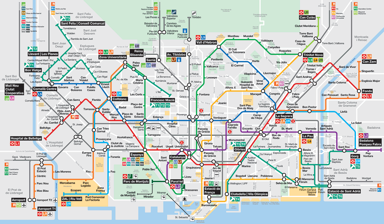 Bogatell Station Map Barcelona Metro