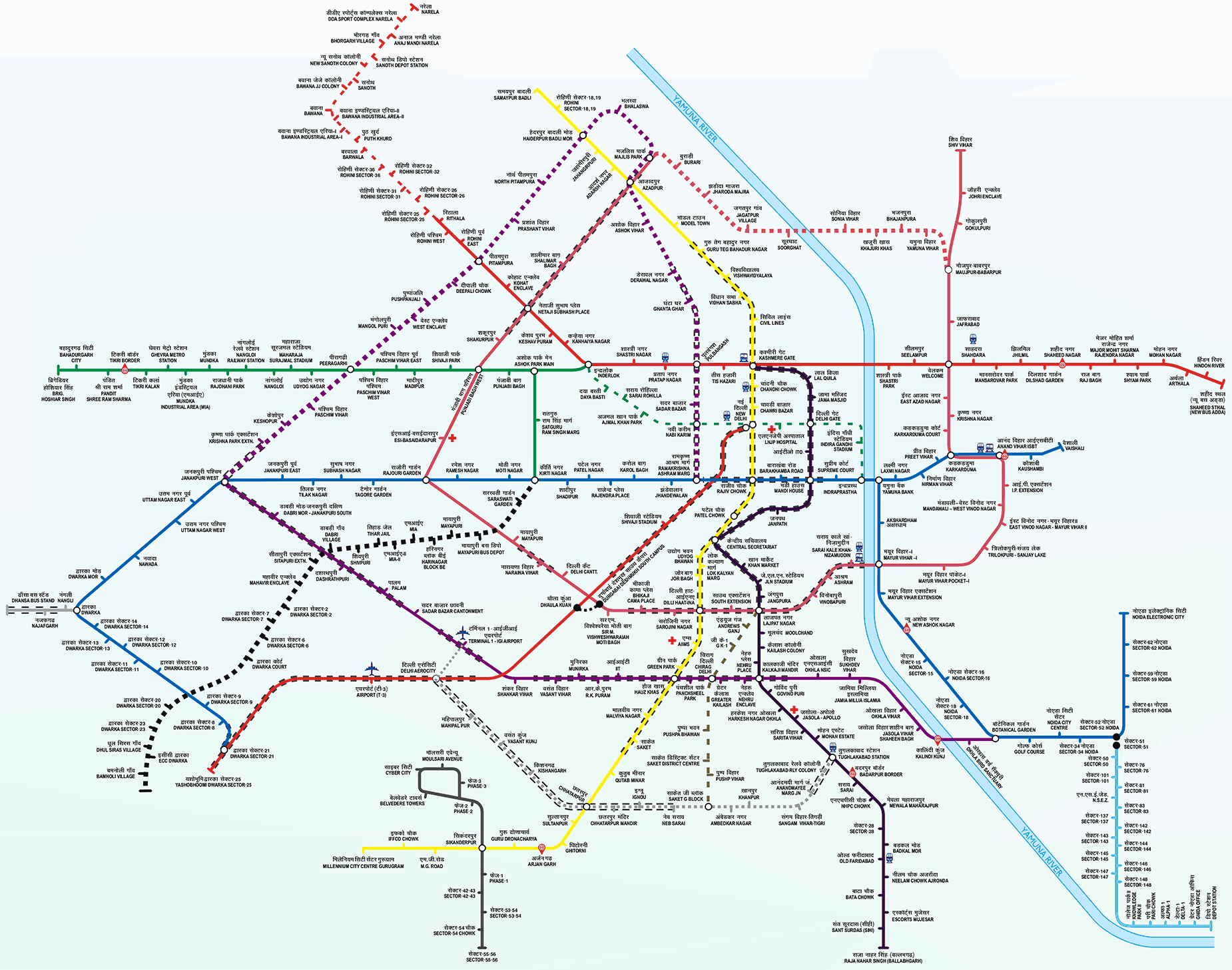 Delhi Metro map