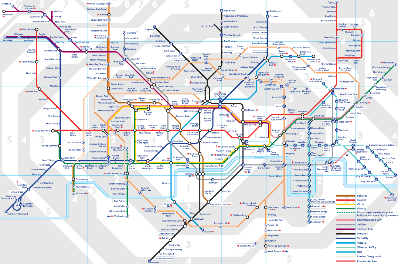 London Underground Tube map