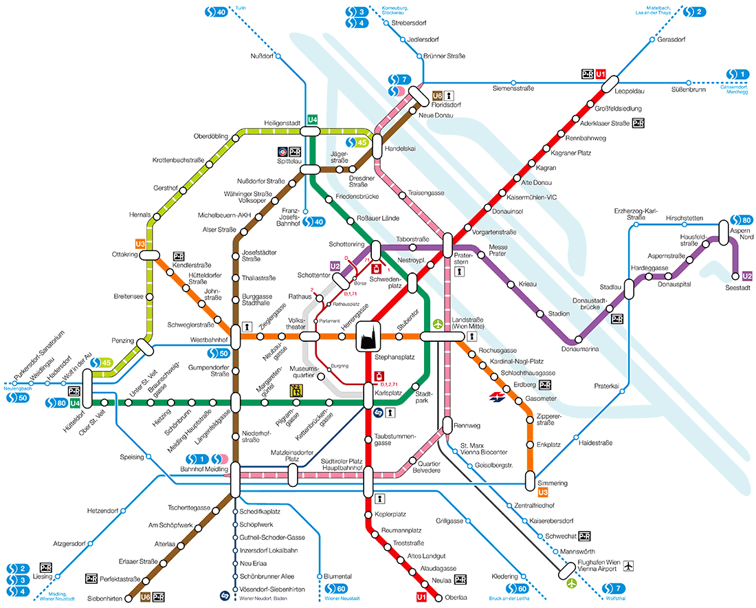 Vienna U-Bahn map