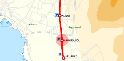 Argyroupoli station map