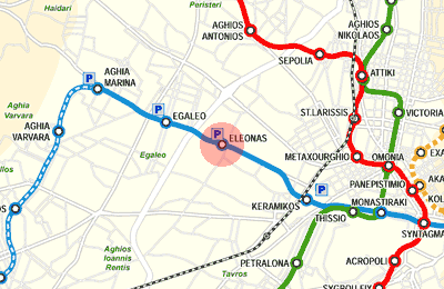 Eleonas station map