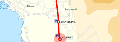 Helliniko station map