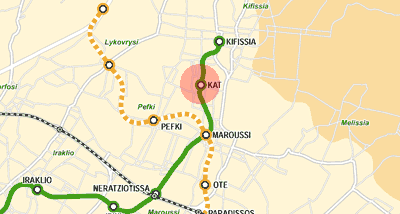 KAT station map