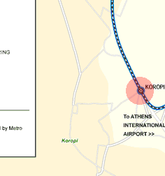 Koropi station map