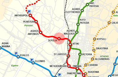 Sepolia station map