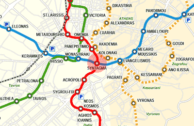 Syntagma station map