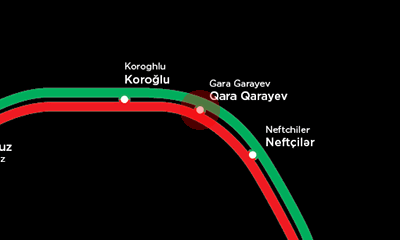 Gara Garayev station map