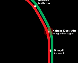 Halglar Doslugu station map