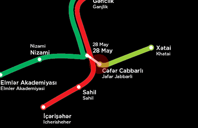 Jafar Jabbarly station map