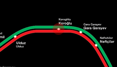 Koroglu station map