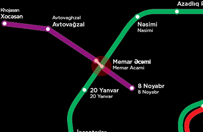 Memar Ajami station map