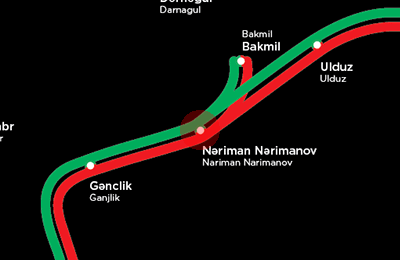 Nariman Narimanov station map