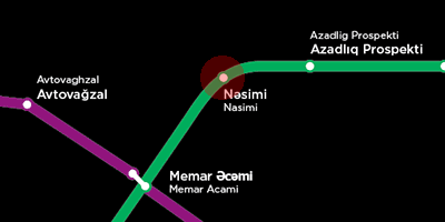 Nasimi station map