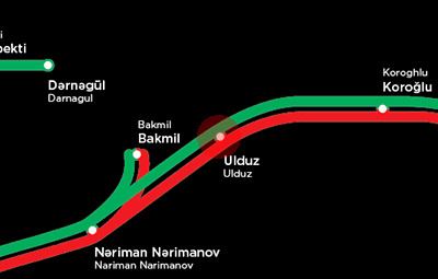 Ulduz station map