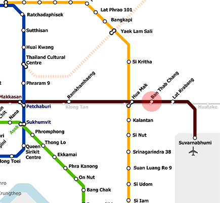 Ban Thap Chang station map