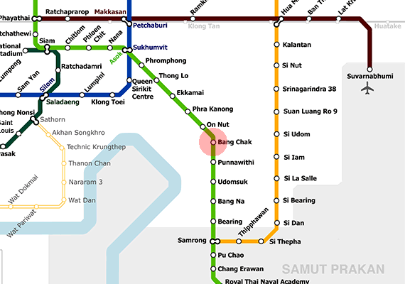 Bang Chak station map