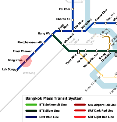 Bang Khae station map