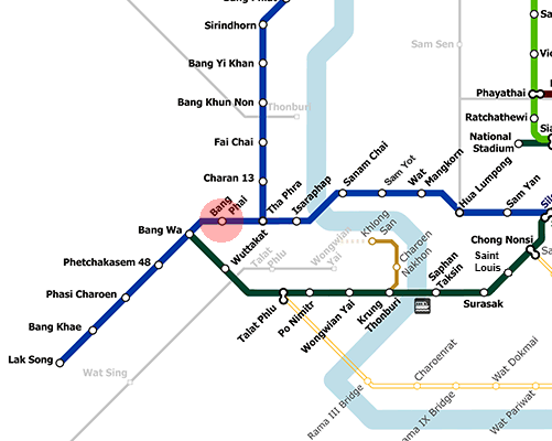 Bang Phai station map