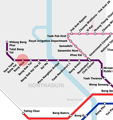 Bang Phlu station map