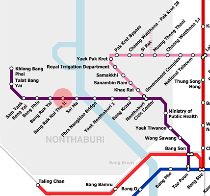 Bang Rak Noi Tha It station map