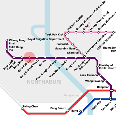 Bang Rak Yai station map
