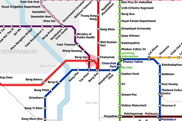 Bang Son station map