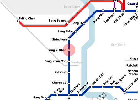Bang Yi Khan station map