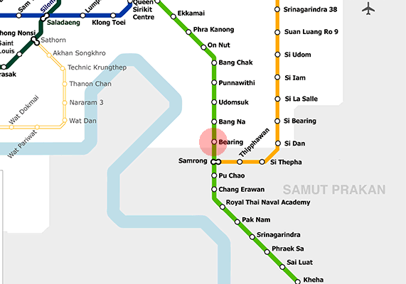 Bearing station map