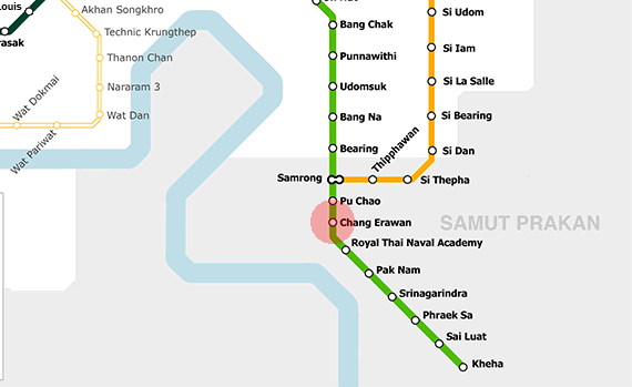 Chang Erawan station map