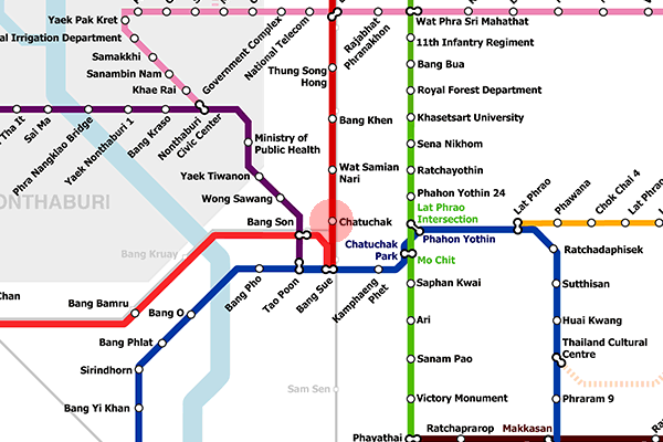 Chatuchak station map