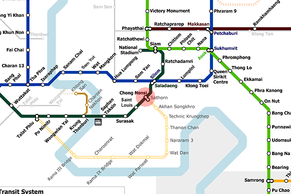 Chong Nonsi station map