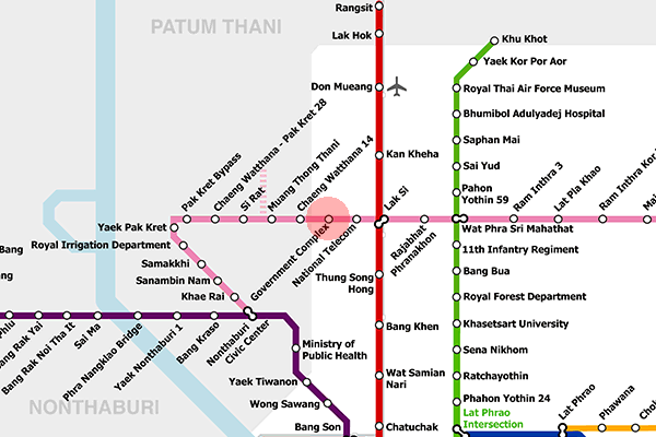 Government Complex station map