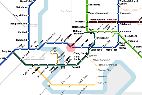 Hua Lamphong station map
