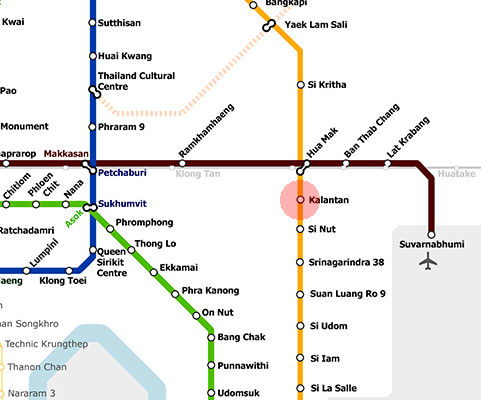Kalantan station map