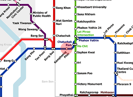 Kamphaeng Phet station map
