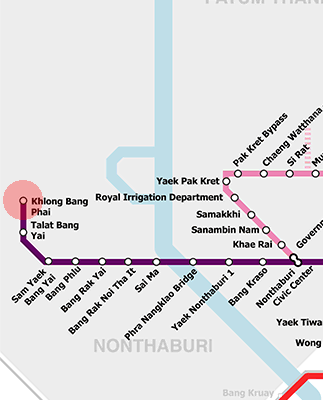 Khlong Bang Phai station map