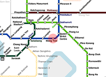 Klong Toei station map