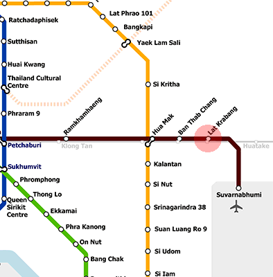 Lat Prabang station map