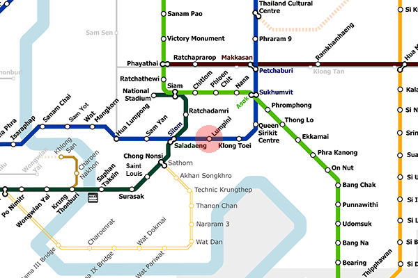 Lumphini station map