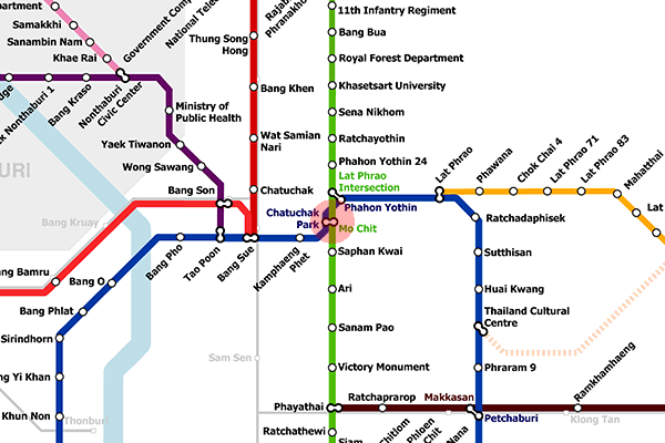 MO Chit station map