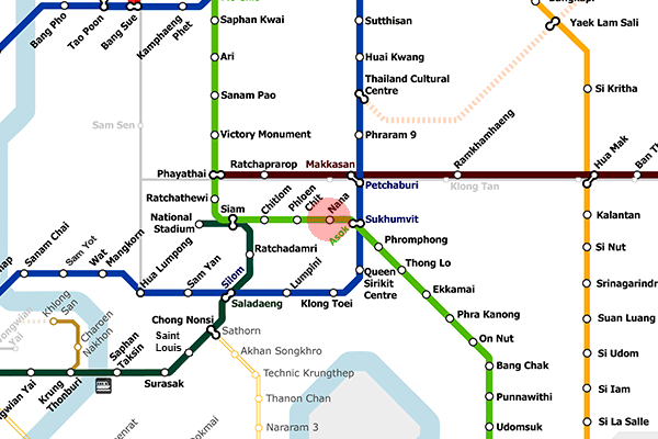 Nana station map
