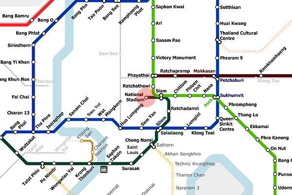 National Stadium station map