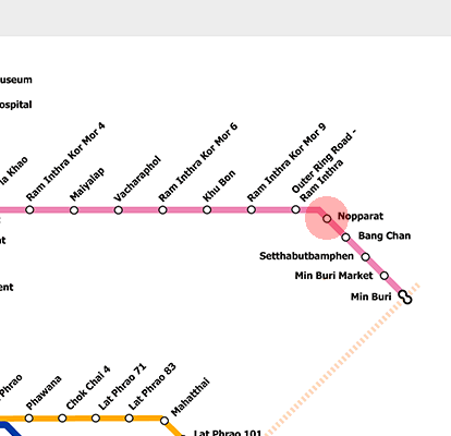 Nopparat station map