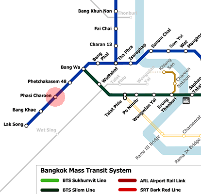Phasi Charoen station map