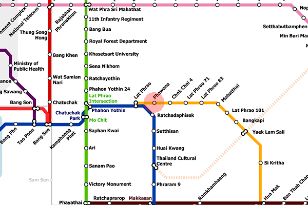Phawana station map