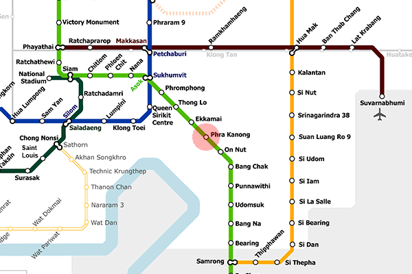 Phra Khanong station map