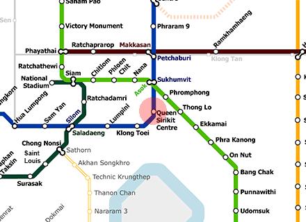 Queen Sirikit National Convention Centre station map