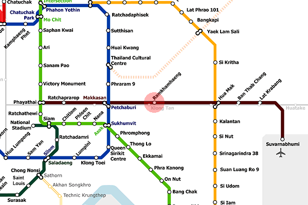 Ramkhamhaeng station map